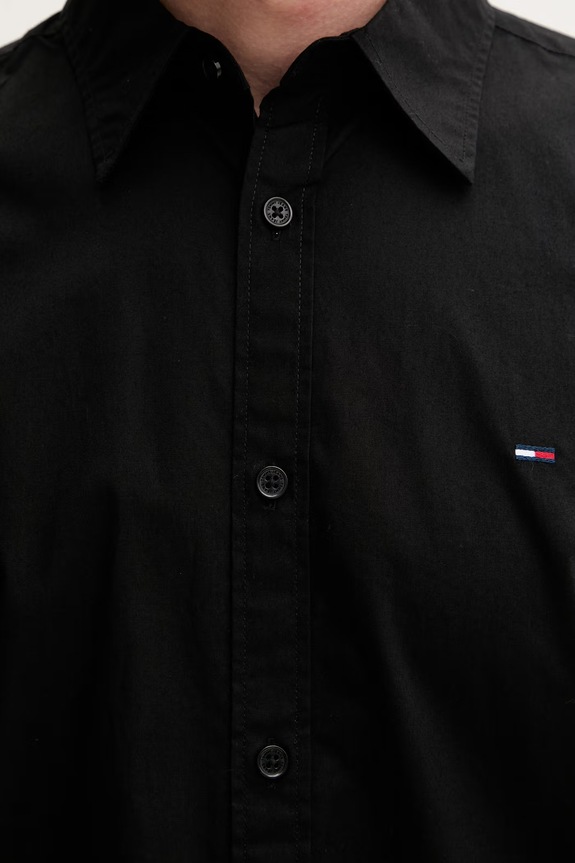 Tommy Jeans koszula męska bawełniana DM0DM22026 czarny