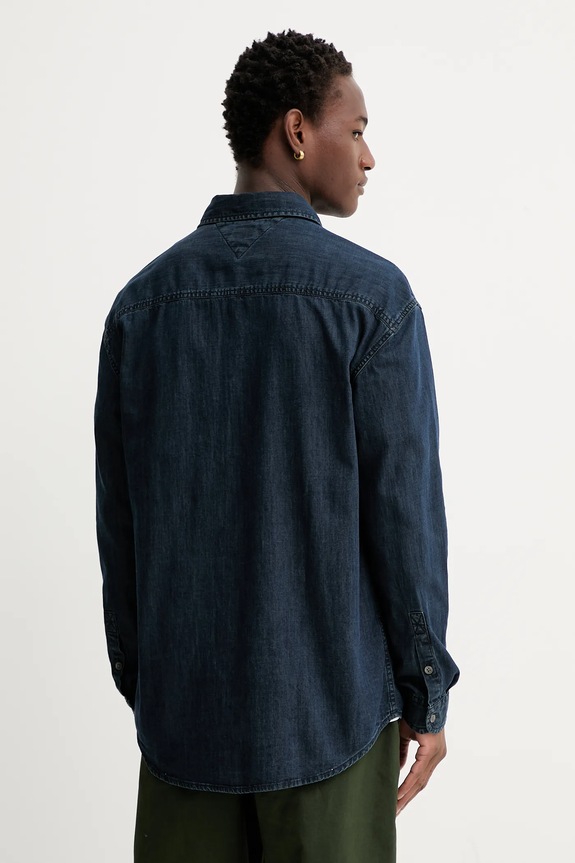 Abbigliamento Tommy Jeans camicia di jeans DM0DM22122 blu navy
