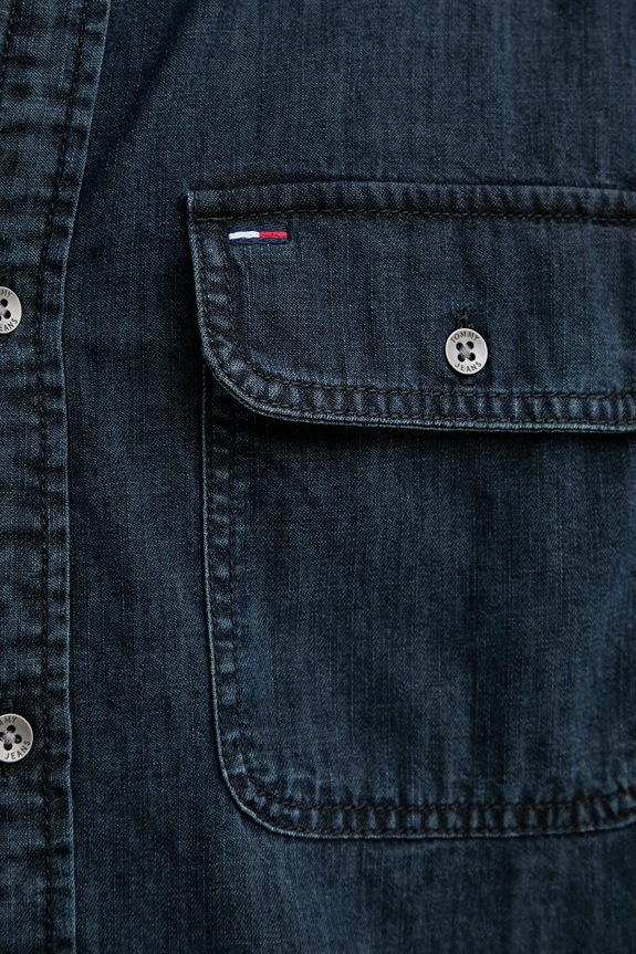 Tommy Jeans camicia di jeans DM0DM22122 blu navy