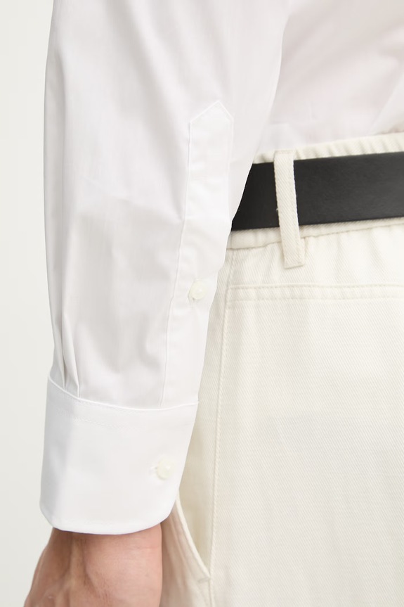 United Colors of Benetton cămașă pentru bărbați 551MUQ049 alb