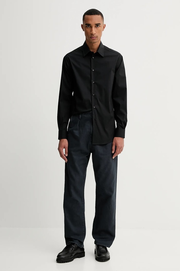 United Colors of Benetton сорочка чоловіча 551MUQ049 чорний SS26