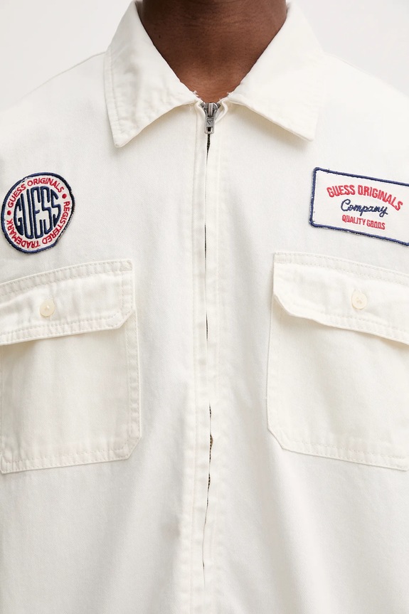 Τζιν πουκάμισο Guess Originals M5YH70.WGCV6 μπεζ