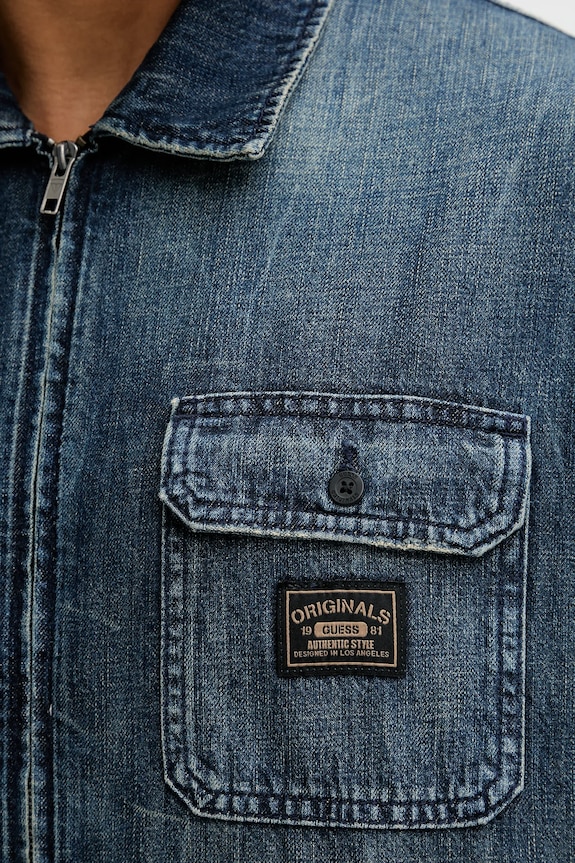 Guess Originals cămașă jeans M5YH67.D5R0D albastru