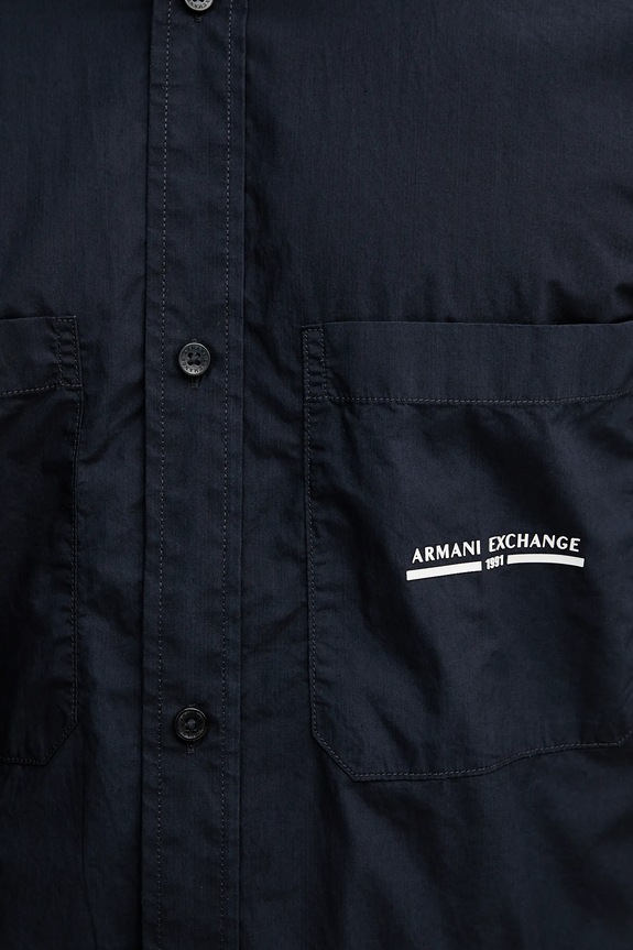 Armani Exchange koszula bawełniana XM000959.AF12994 granatowy