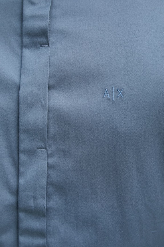 Armani Exchange košile pánská bavlněná s elastanem 8NZCBD.ZN10Z. modrá