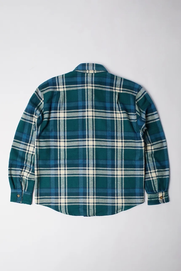 Bavlněná košile by Parra Crow flanel 54330. zelená AW25