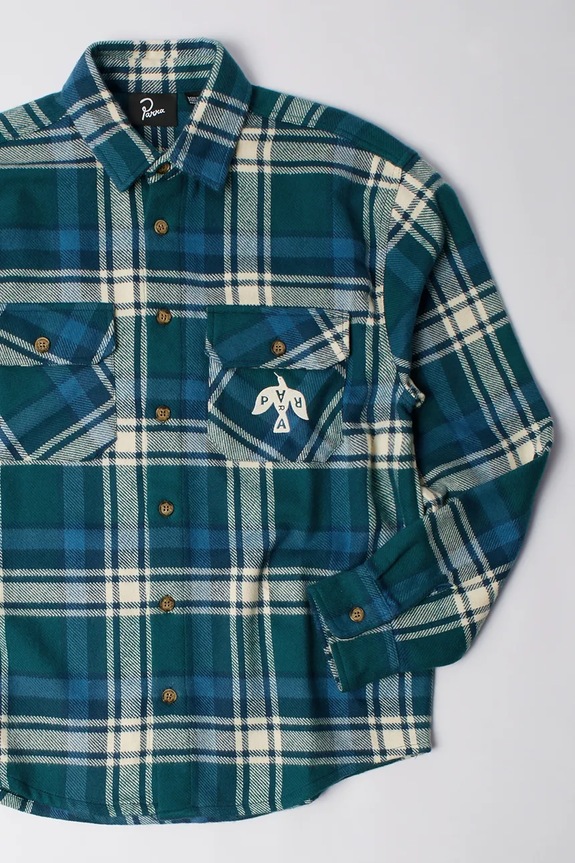 Oblečení Bavlněná košile by Parra Crow flanel 54330. zelená