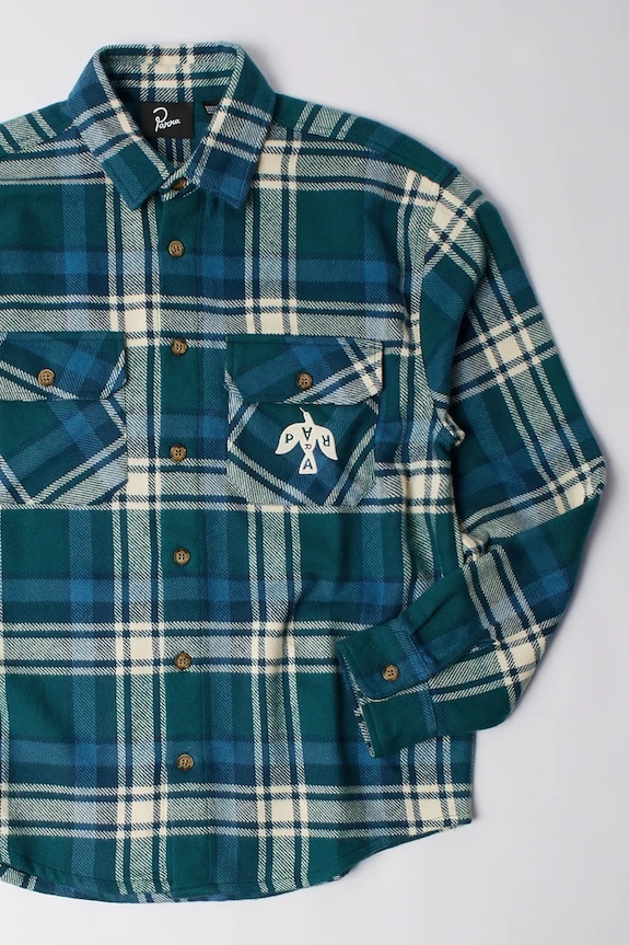 Oblečení Bavlněná košile by Parra Crow flanel 54330. zelená