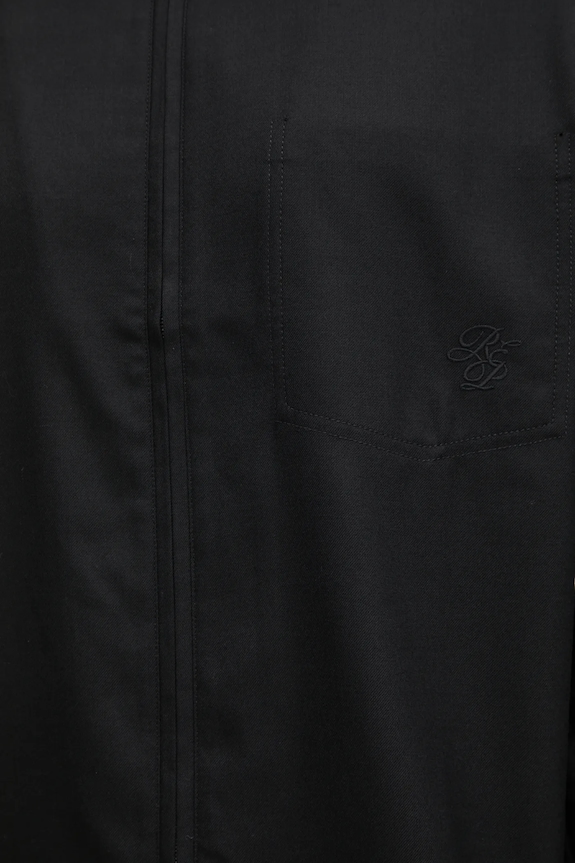 Represent shirt with wool blend Zip Up Wool black MLM100423