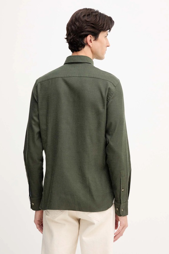 Ruházat Hackett London pamut ing HM3010413 zöld