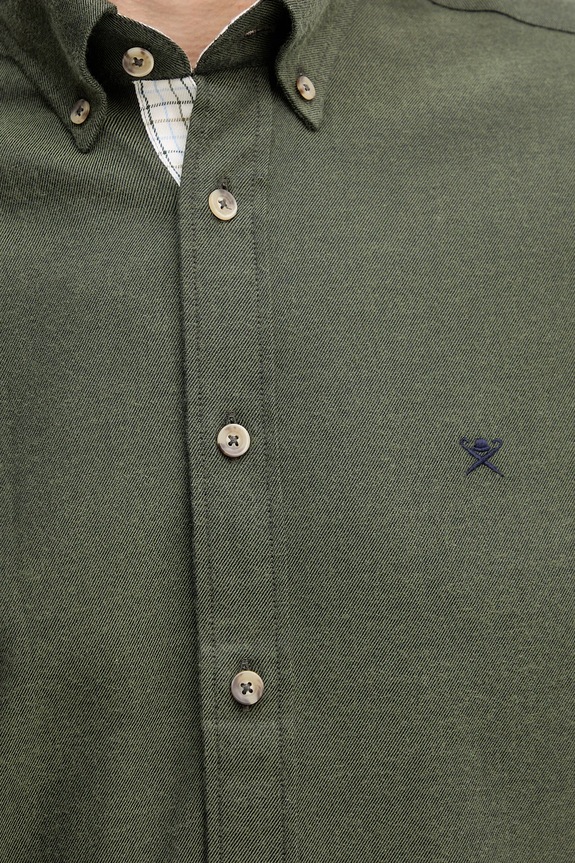 Hackett London camicia in cotone HM3010413 verde