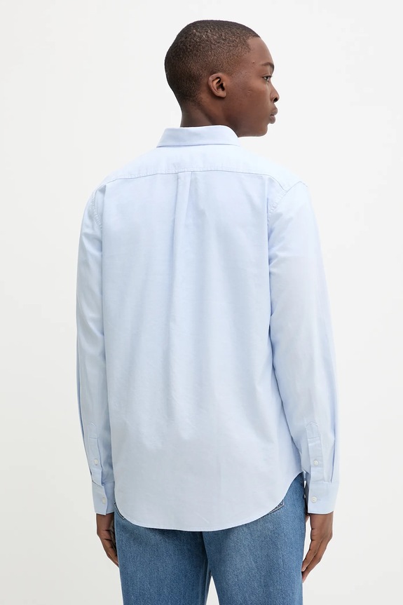 Ruházat Guess Jeans pamut ing M5YH64.WHFK1 kék