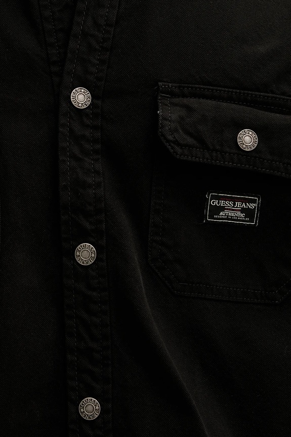 Traper košulja Guess Jeans M5YH66.WHFR1 crna