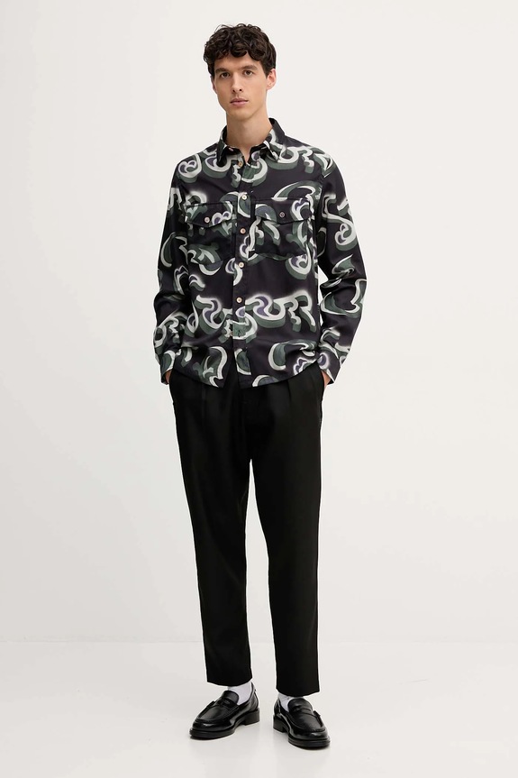 Πουκάμισο PS Paul Smith M2R.647X.T22496 σκούρο μπλε AW25