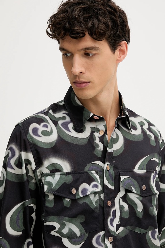 Πουκάμισο PS Paul Smith σκούρο μπλε M2R.647X.T22496