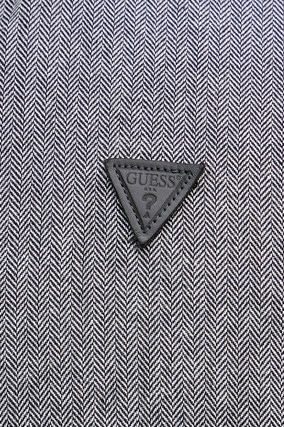 Βαμβακερό πουκάμισο Guess HERRINGBONE M5BH42.W2041 γκρί