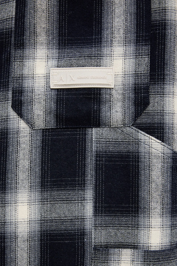 Armani Exchange cămașă din bumbac XM001149.AF16626 bleumarin