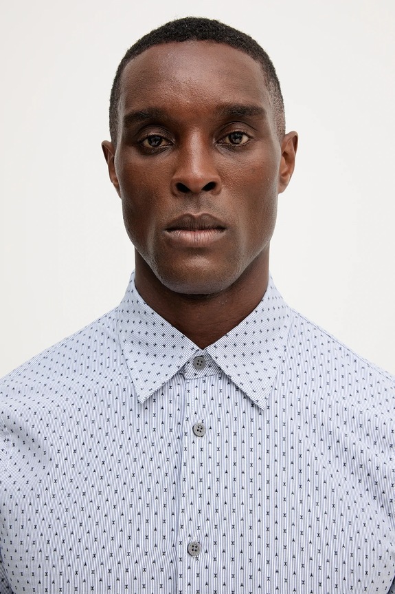Bavlnená košeľa Armani Exchange modrá XM001153.AF16623