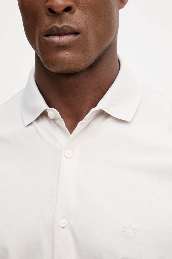 Bavlnená košeľa Armani Exchange XM001370.AF10364 béžová