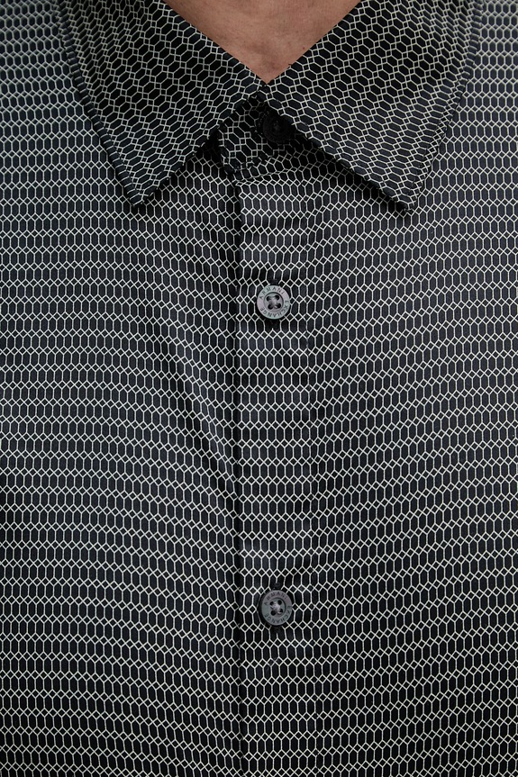 Armani Exchange košeľa pánska bavlnená XM001942.AF19194 čierna