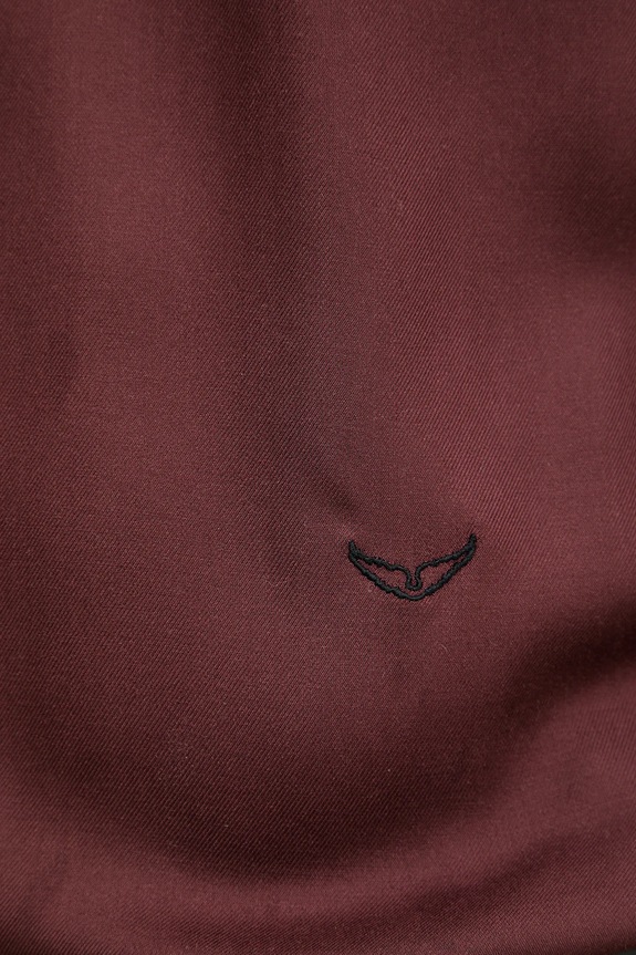 ZADIG&VOLTAIRE cămașă WMSH01333 burgundia