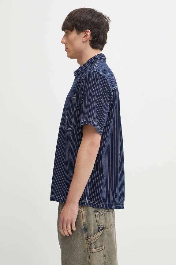 adidas Originals cotton polo shirt Graphic Lo Sh JW0169 navy AW25