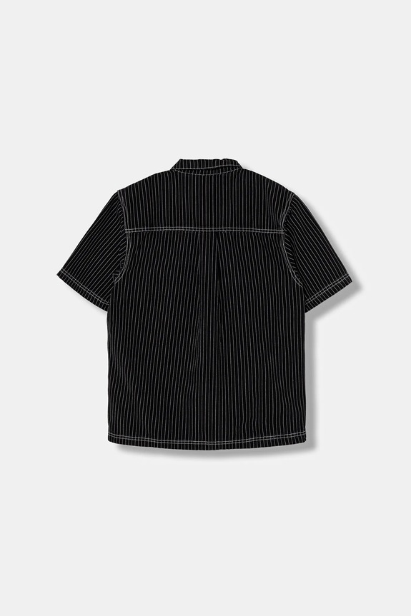 Βαμβακερό μπλουζάκι πόλο adidas Originals Graphic Lo Sh JW0171 μαύρο AW25