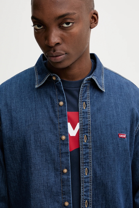 Rifľová košeľa Levi's modrá 86625.0052
