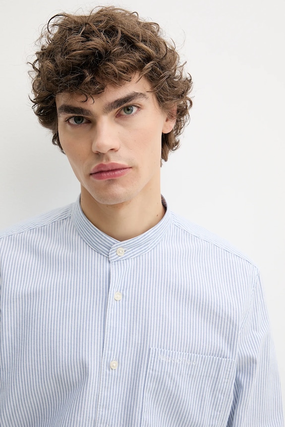 Marc O'Polo camicia in cotone blu 526731342320