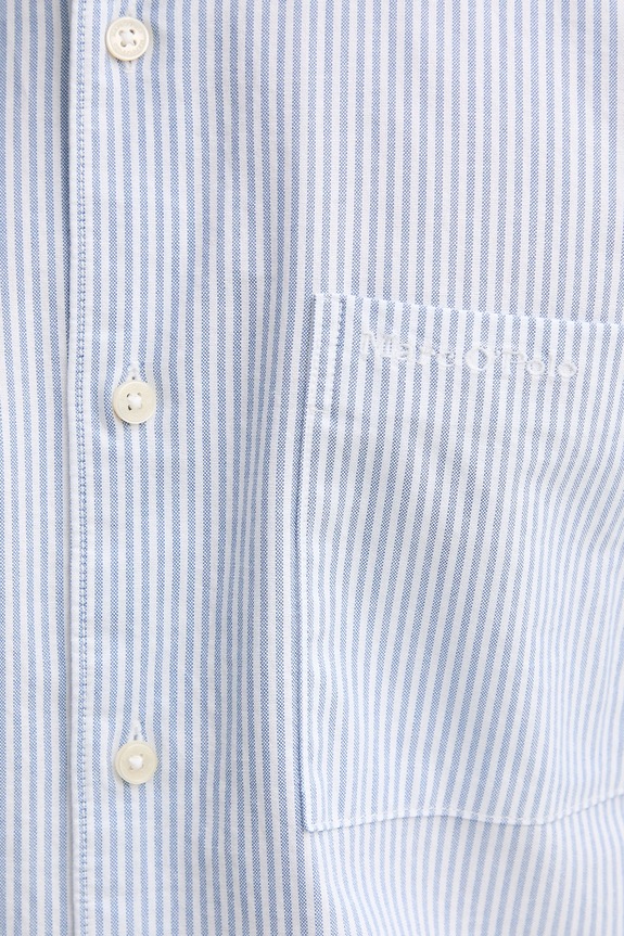 Marc O'Polo camicia in cotone 526731342320 blu