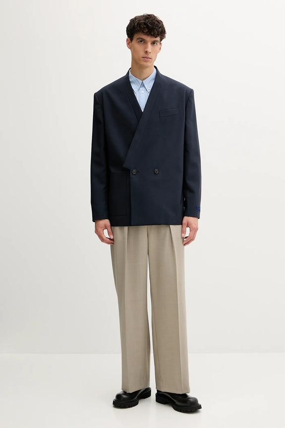 Pamučna košulja Kenzo FF65CH4109LD plava AW25