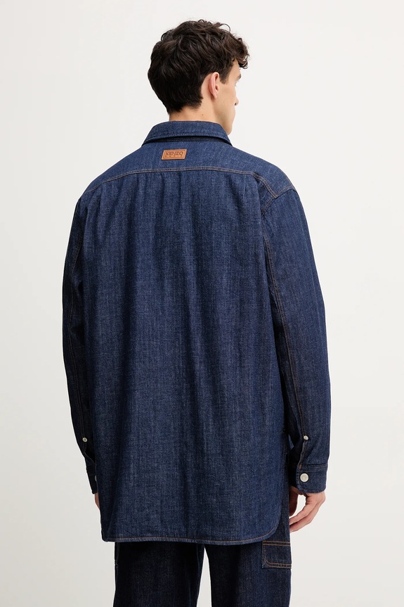 Îmbrăcăminte Kenzo cămașă FF65DC5066E1 bleumarin