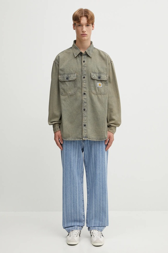 Джинсовая рубашка Carhartt WIP Tigan I035821.3FUGD бежевый
