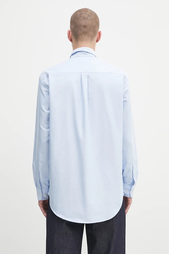 Oblečení Bavlněná košile Drôle de Monsieur La Chemise Oxford H.SH240.CO225 modrá