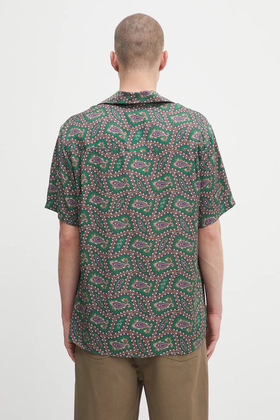 Abbigliamento Drôle de Monsieur camicia La Chemise Paisley H.SH229.VI021 verde