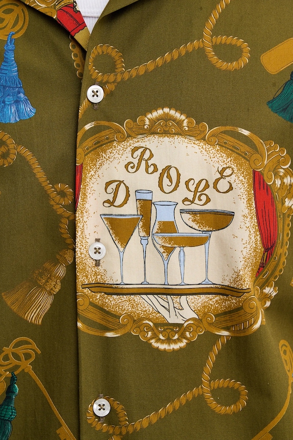 Bavlnená košeľa Drôle de Monsieur La Chemise Grand HUtel H.SH228.LI010 zelená