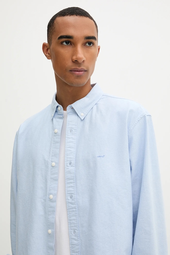 Bavlněná košile Levi's modrá A7210.0050
