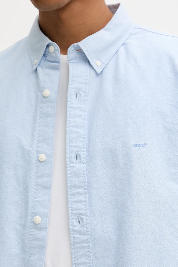 Bavlněná košile Levi's A7210.0050 modrá