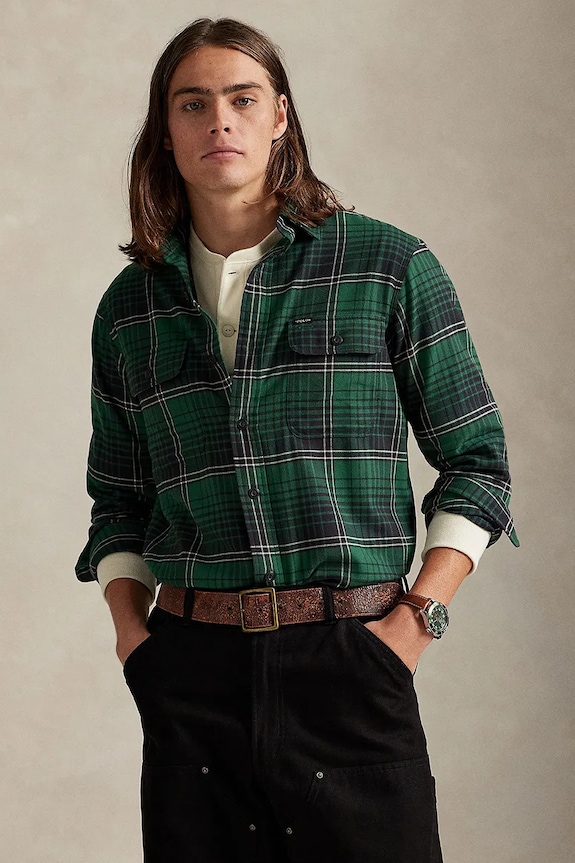 Сорочка Polo Ralph Lauren casual зелений 710981525