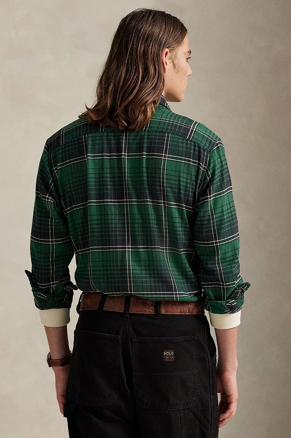 Сорочка Polo Ralph Lauren 710981525 зелений AW25
