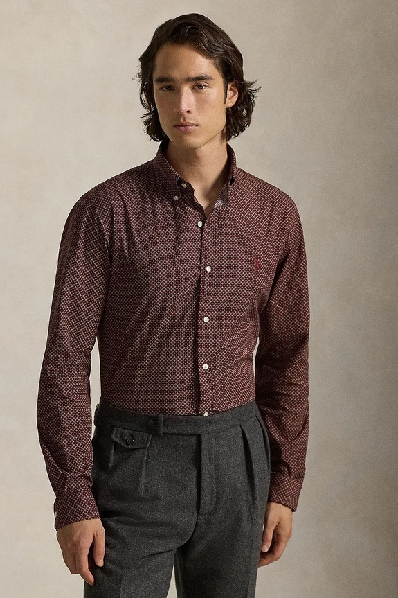 Polo Ralph Lauren koszula wzorzyste brązowy 710P00520