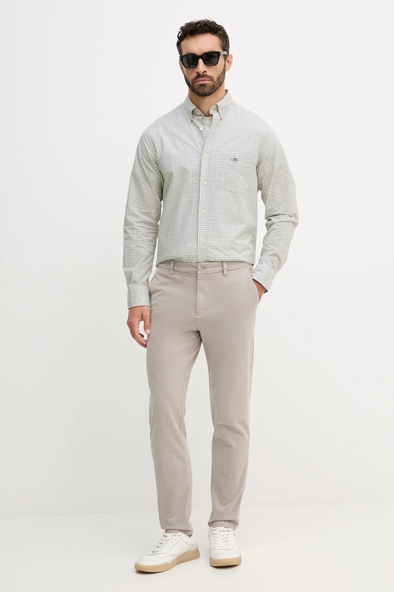 Gant koszula bawełniana 3250149 zielony AW25