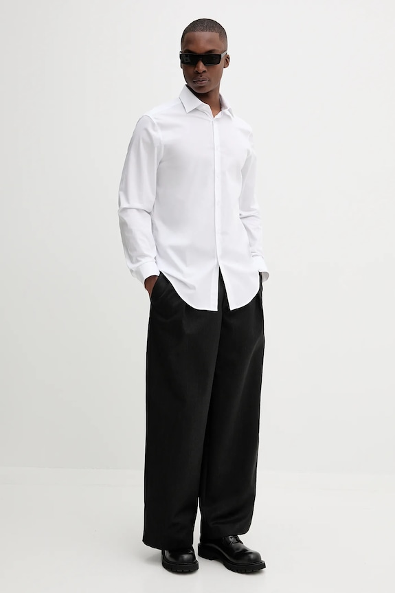 Košeľa Calvin Klein LV019EU001 biela SS26