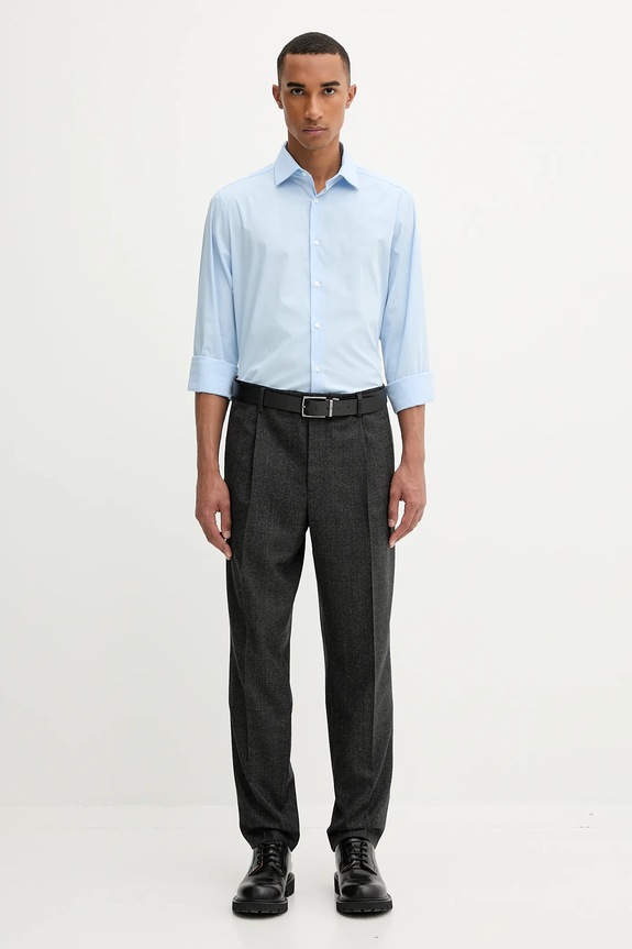 Calvin Klein koszula LV019EU001 niebieski SS26
