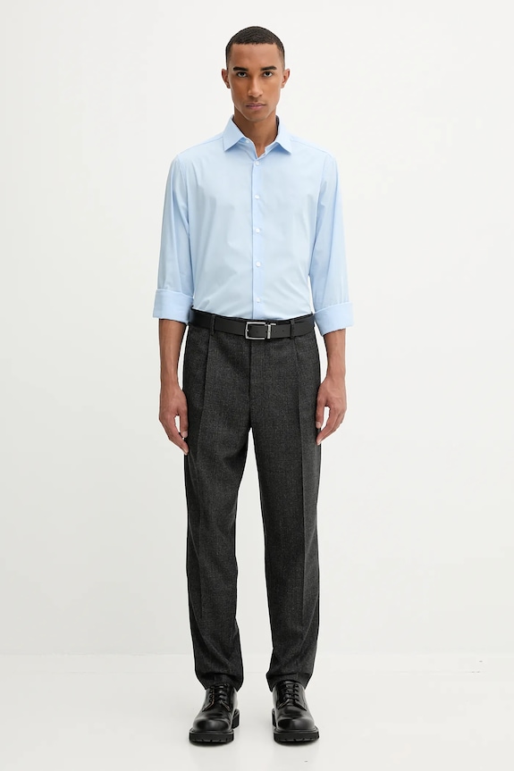 Calvin Klein koszula LV019EU001 niebieski SS26