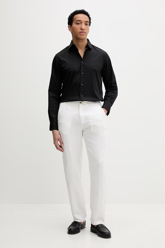 Calvin Klein cămașă LV019EU001 negru SS26