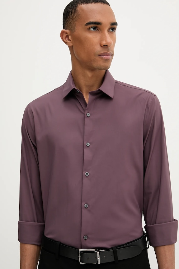 Košile Calvin Klein burgundské LV019EU073