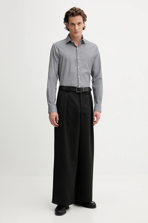 Calvin Klein cămașă LV019EU074 gri AW25
