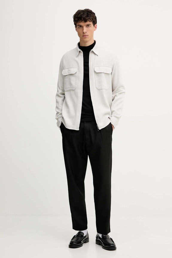 Armani Exchange koszula bawełniana XM001140.AF16611 beżowy AW25