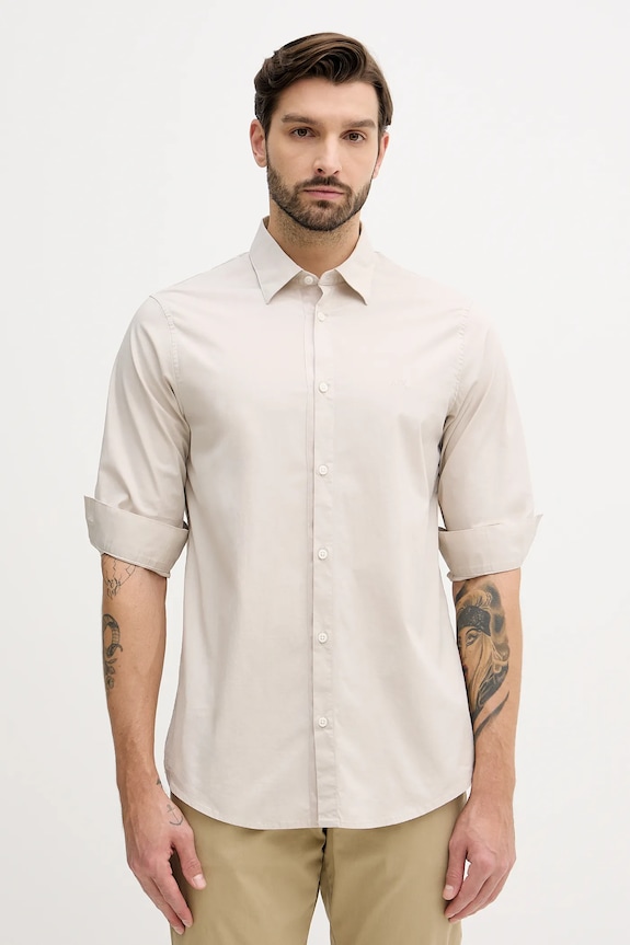 Рубашка Armani Exchange casual бежевый XM001500.AF16676